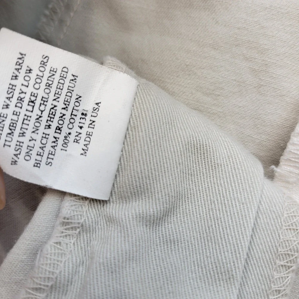 Polo Golf Shorts Mens 35 Tan Pleated Cotton Twill Chino Khaki Made in USA